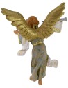 Angelo azzurro con tromba 12 cm Fontanini Mondo Presepi