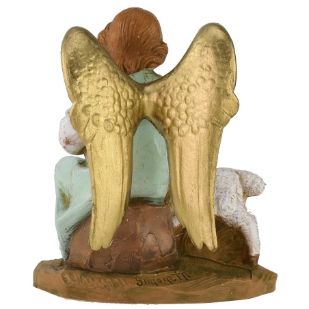 Angelo seduto con pecora serie 12 cm Fontanini Mondo Presepi