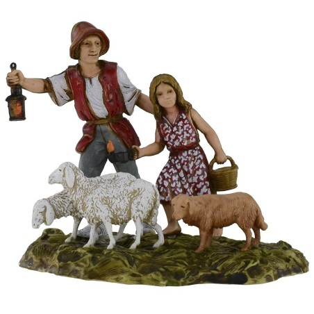 Set 2 scene 10 cm Landi Moranduzzo Mondo Presepi