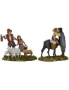 Conjunto 2 escena 10 cm Landi Moranduzzo Mundo Pesebre