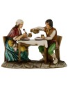 Uomo e donna al tavolo serie 10 cm Landi Moranduzzo Mondo