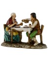 Hombre y mujer en la mesa serie 10 cm Landi Moranduzzo