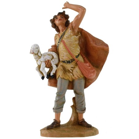 Pastor con cordero 19 cm Fontanini Mundo Pesebres