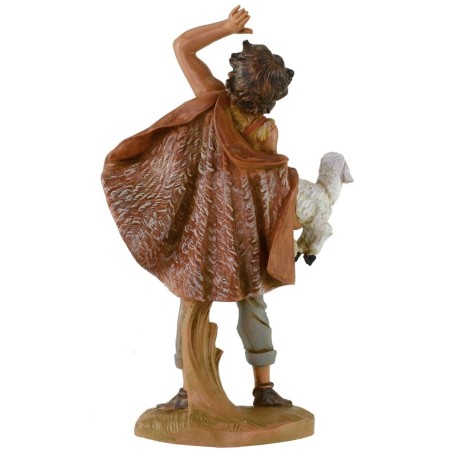 Shepherd with lamb 19 cm Fontanini