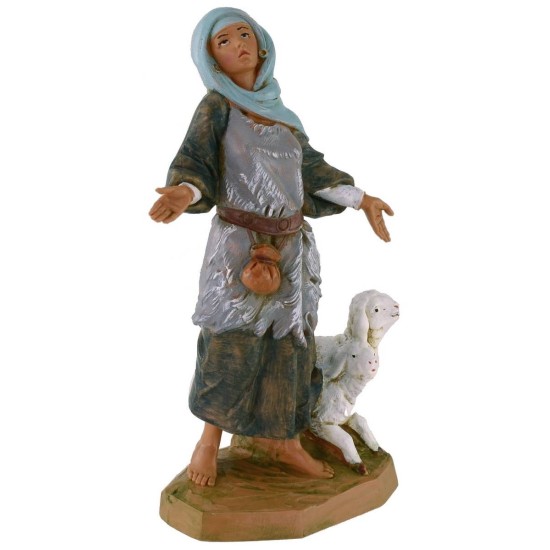 Donna orientale con pecore 19 cm Fontanini Mondo Presepi