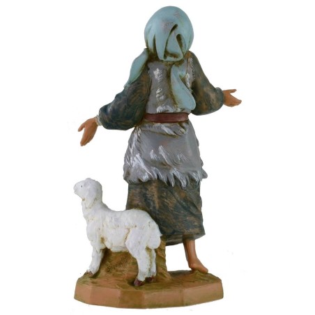 Oriental woman with sheep 19 cm Fontanini