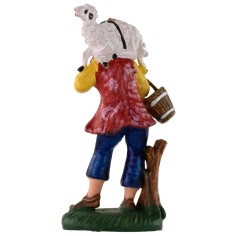 Shepherd with lamb 8 cm 2