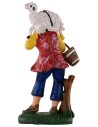 Shepherd with lamb 8 cm