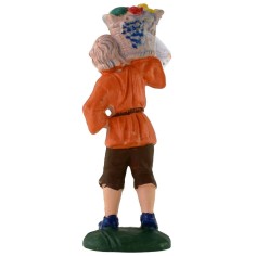 Man with basket 10 cm 2
