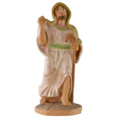 Pastore in cammino con bastone lux 10 cm in pvc Mondo Presepi