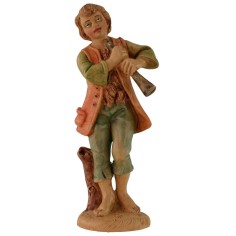 Pifferaio lux 12 cm in pvc Mondo Presepi