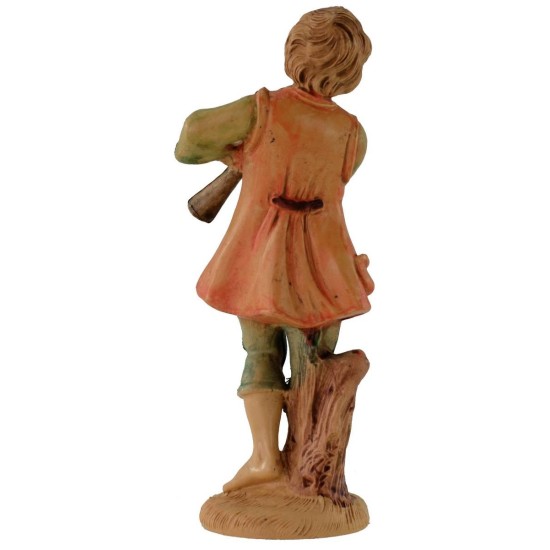Flautista de lujo 12 cm en PVC Mondo Presepi