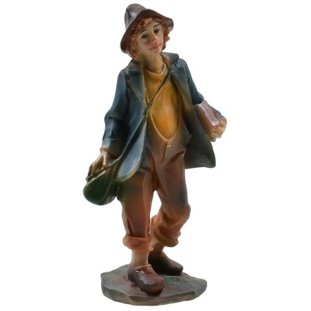 Joven con libro 9 cm en resina Mundo Pesebre