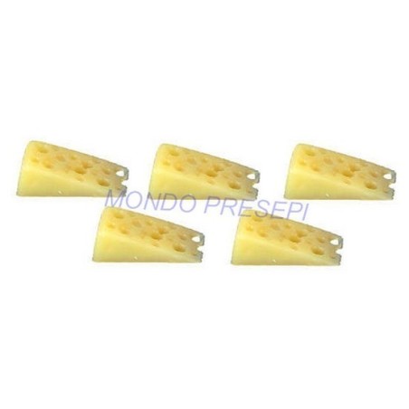 Set 5 fette di formaggio Mondo Presepi