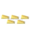 Coloca 5 rebanadas de queso