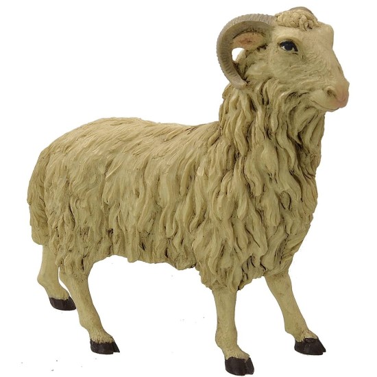 Carnero cabeza alta Pigini para estatuas de 30 cm Mundo Pesebres