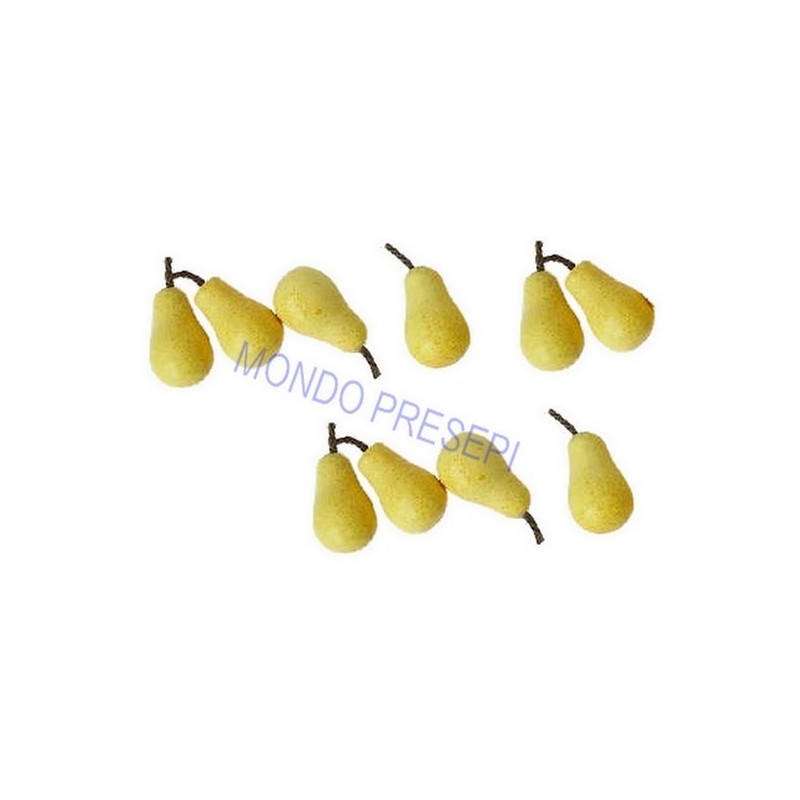 Set of 8 yellow pears mm 7