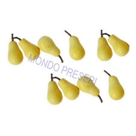 Set of 8 yellow pears mm 7