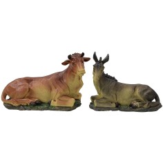 Bue e asino per statue da 40-45 cm in resina Mondo Presepi 2