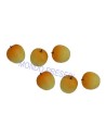 Conjunto de 6 manzanas amarillo-naranja