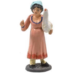 Peasant woman with goose 10 cm