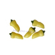 Set 5 peperoni gialli Mondo Presepi
