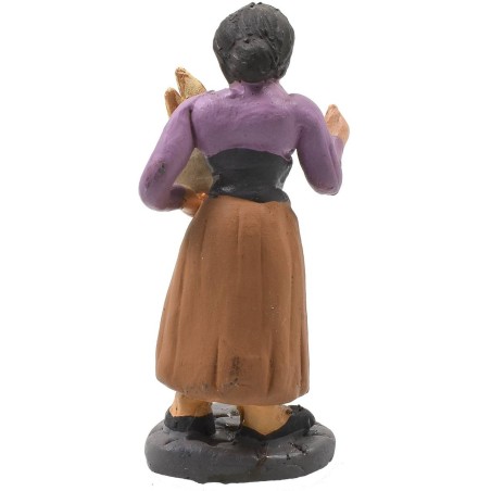 Mujer con pan 10 cm Mundo Pesebres