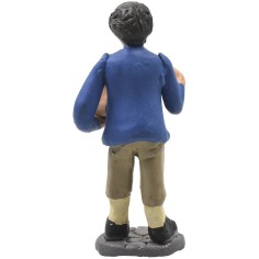 Carnicero con cabeza de cerdo 10 cm Mundo Pesebre 2