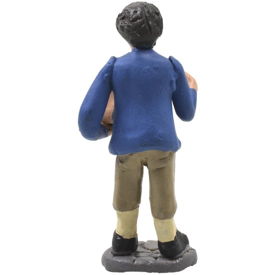 Carnicero con cabeza de cerdo 10 cm Mundo Pesebre