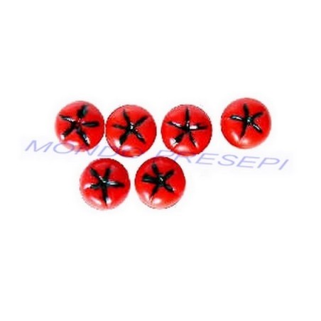 Set 6 pezzi pomodori Mondo Presepi