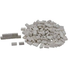 White granite effect bricks 10x6x3 mm, bag 140 pieces