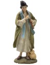 Flautista en resina pintada 10 cm serie económica Landi