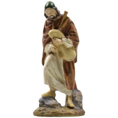 Zampognaro oriental de resina pintada 10 cm serie económica
