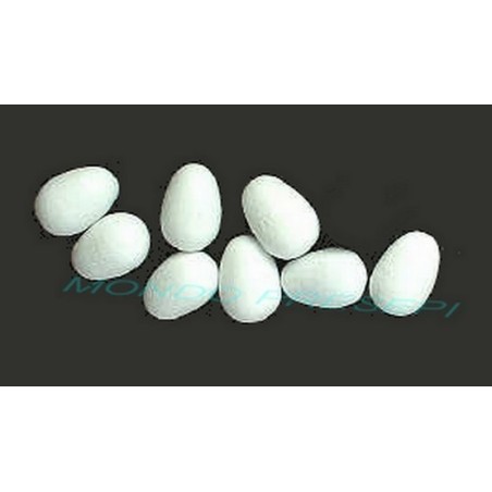 Juego de 8 huevos de 7X10 mm Mondo Presepi