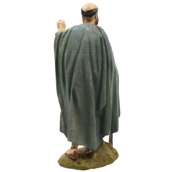 Man with lantern in painted resin 10 cm Landi economic series