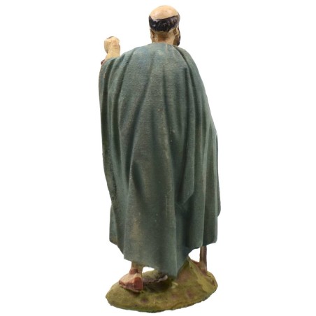 Man with lantern in painted resin 10 cm Landi economic series