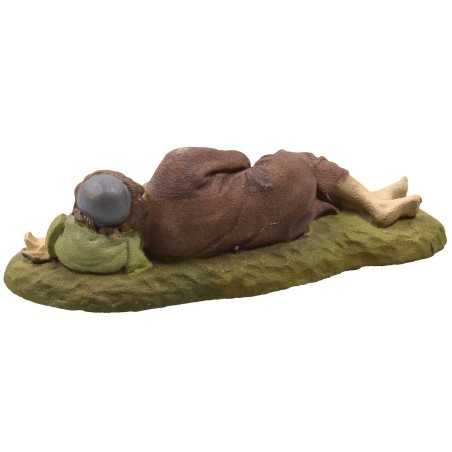Sleeper with sheep in painted resin 10 cm Landi economic series