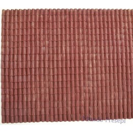 Pannello a tetto in pvc rigido rosso cm 34x24,5