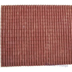 Pannello a tetto in pvc rigido rosso cm 34x24,5 Mondo Presepi