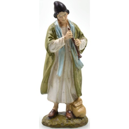 Flautista oriental de resina pintada 12 cm serie económica Landi