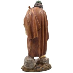 Pastore con zampogna in resina dipinta 12 cm serie economica 2