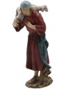 Buen pastor oriental en resina pintada 12 cm serie económica