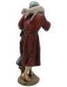 Buen pastor oriental en resina pintada 12 cm serie económica