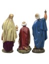 Set 3 Wise Men in painted resin 12 cm Landi economic series