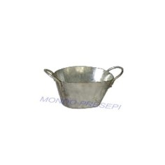 Oval tub 2.5 cm in metal