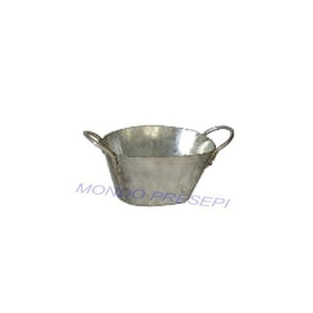 Oval tub 2.5 cm in metal