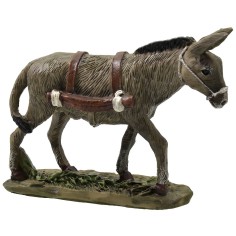 Burro con base de resina pintada para estatuas de 10 cm serie