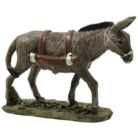 Donkey with painted resin base for statues 10 cm Landi economic
