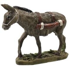 Burro con base de resina pintada para estatuas de 10 cm serie 2