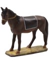 Cavallo con base in resina dipinta per statue 10 cm serie